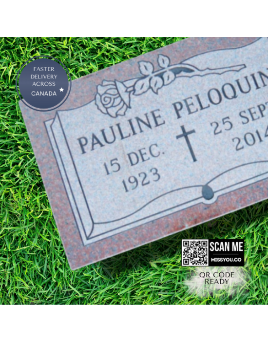 Flat Granite Marker #034